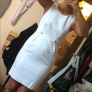 JCrew Boucle dress white. Size 4.